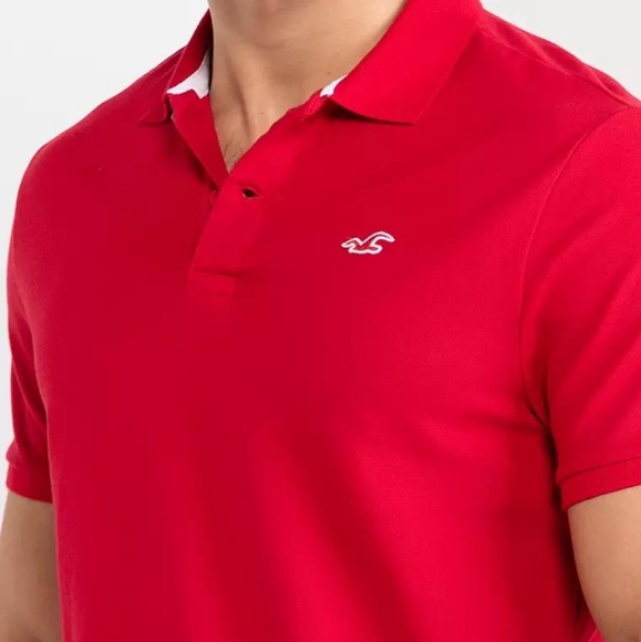 Holister red polo shirt - Picture 2 of 2